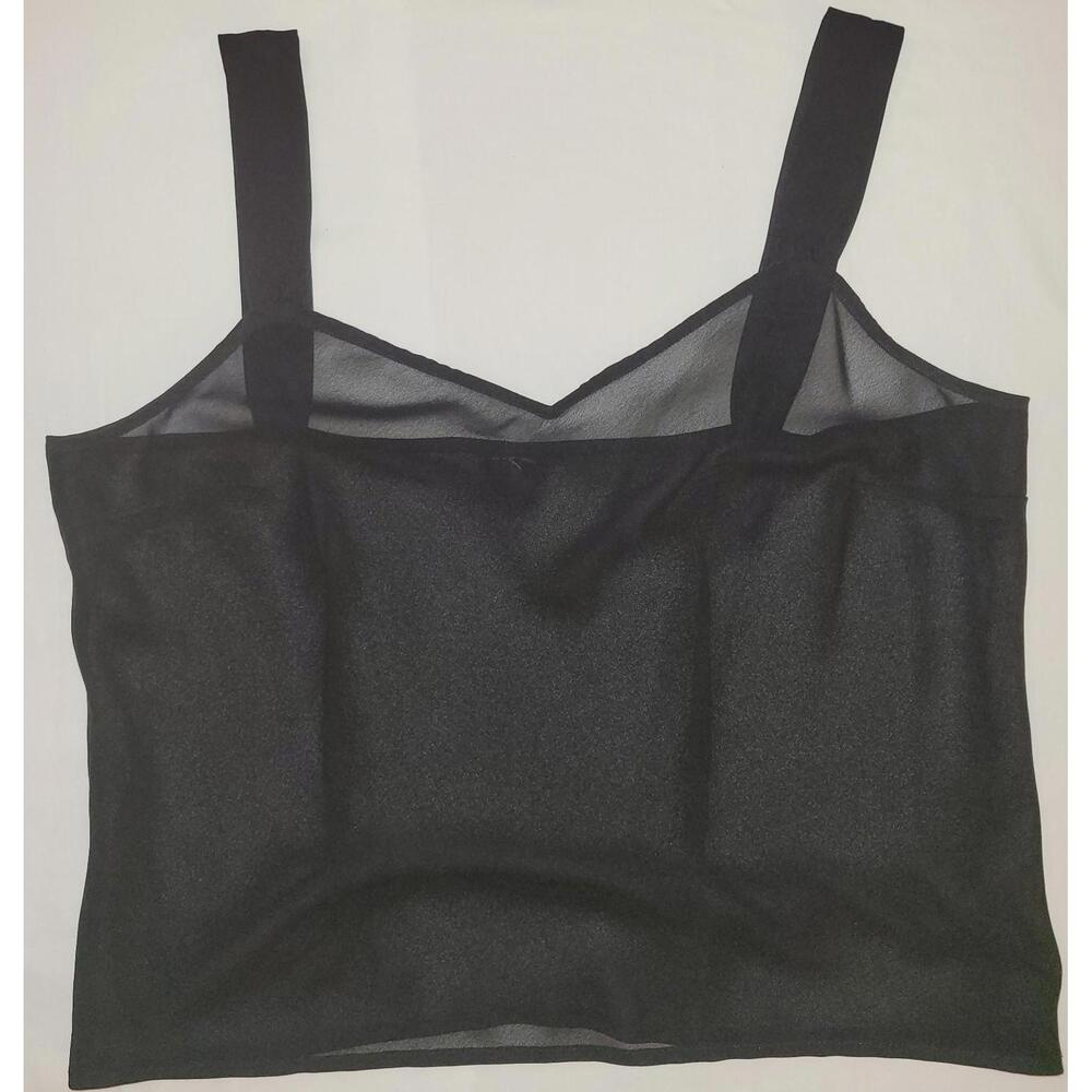 unbranded women's MED. blk. sheer camisole